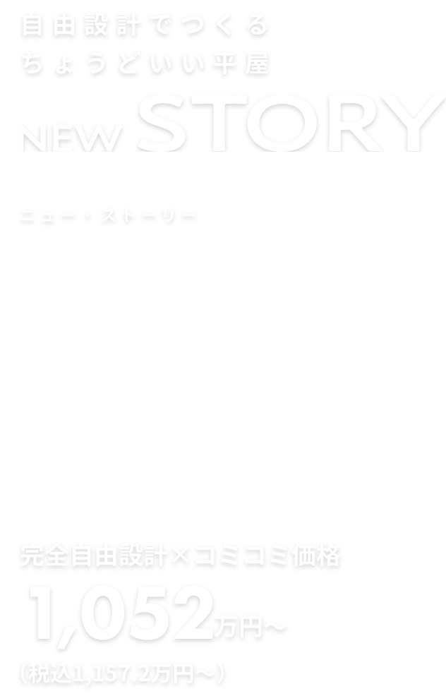 自由設計でつくる ちょうどいい平屋 NEW STORY