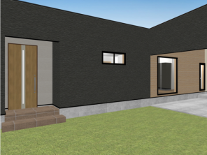 東諸県郡綾町｢ビルトインガレージと中庭テラスのある家｣